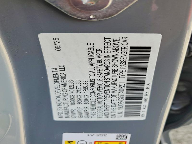 Aukcja sprzedaży 2026 Acura Integra, vin: 19UDE4G75TA003201, numer aukcji: 56415416