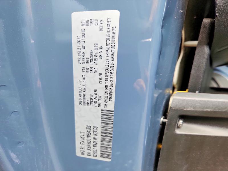 Aukcja sprzedaży 2021 Ram Promaster 3500, vin: 3C6MRVJG1ME541028, numer aukcji: 58386166