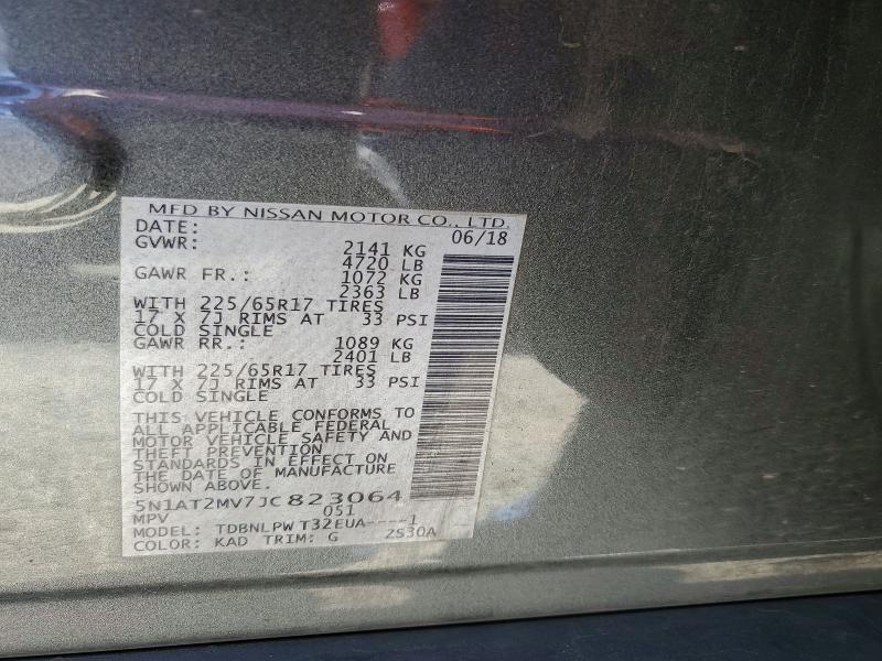 Aukcja sprzedaży 2018 Nissan Rogue, vin: 5N1AT2MV7JC823064, numer aukcji: 56859716