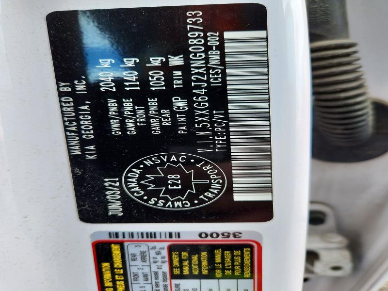 Aukcja sprzedaży 2022 Kia K5, vin: 5XXG64J2XNG089733, numer aukcji: 56536866
