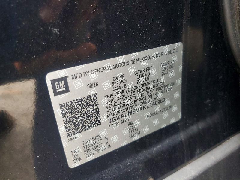 Aukcja sprzedaży 2019 Gmc Terrain, vin: 3GKALMEVXKL140963, numer aukcji: 55727536