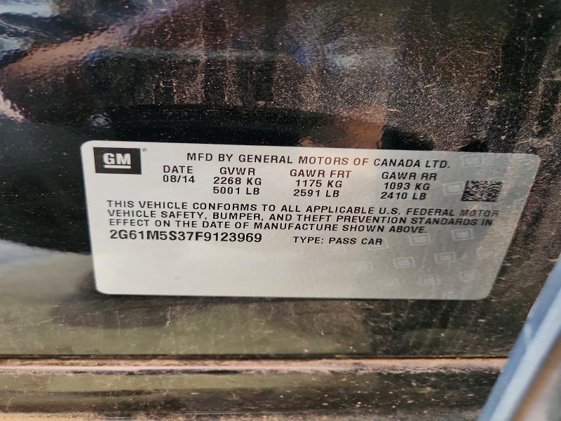 58124216 :رقم المزاد ، 2G61M5S37F9123969 vin ، 2015 Cadillac Xts مزاد بيع