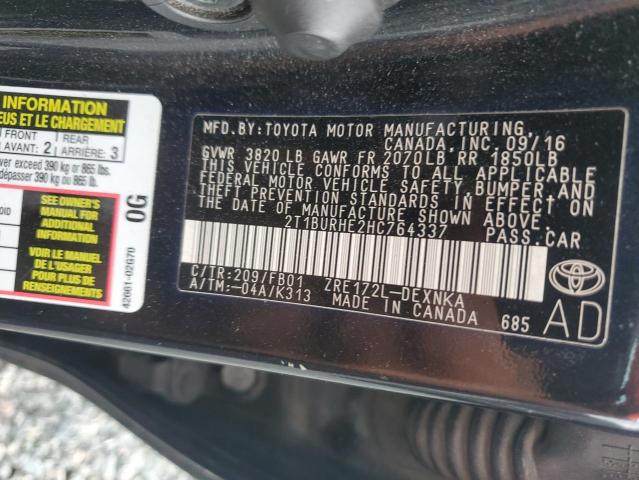 Aukcja sprzedaży 2017 Toyota Corolla, vin: 2T1BURHE2HC764337, numer aukcji: 56994476
