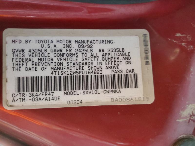 Продаж на аукціоні авто 1993 Toyota Camry, vin: 4T1SK12W5PU164823, номер лоту: 55880366