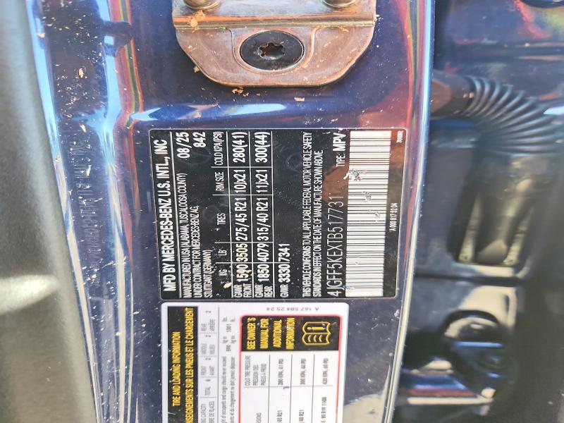 Aukcja sprzedaży 2026 Mercedes-benz Gls, vin: 4JGFF5KEXTB517731, numer aukcji: 57259136
