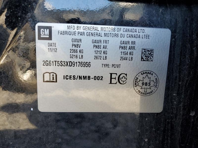 55692826 :رقم المزاد ، 2G61T5S3XD9176956 vin ، 2013 Cadillac Xts مزاد بيع