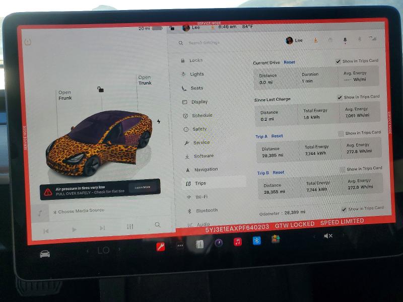 Продажа на аукционе авто 2023 Tesla Model 3, vin: 5YJ3E1EAXPF640203, номер лота: 56132256