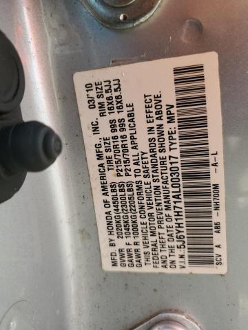 2010 Honda Element მანქანა იყიდება აუქციონზე, vin: 5J6YH1H71AL003017, აუქციონის ნომერი: 55610736