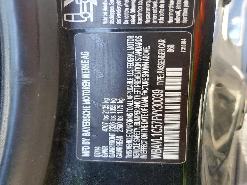 Продажа на аукционе авто 2015 Bmw X1, vin: WBAVL1C57FVY30039, номер лота: 57248636