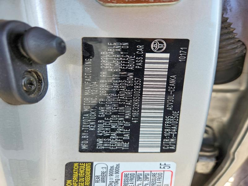 55362066 :رقم المزاد ، 4T1BE32K65U028357 vin ، 2005 Toyota Camry مزاد بيع