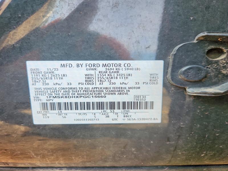 Продажа на аукционе авто 2023 Ford Explorer, vin: 1FMSK8DHXPGC15660, номер лота: 57599796