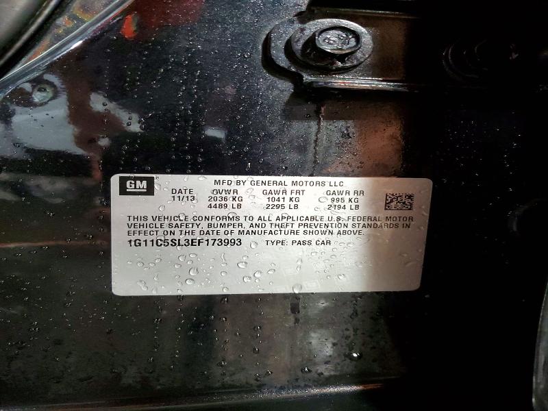 Продажа на аукционе авто 2014 Chevrolet Malibu, vin: 1G11C5SL3EF173993, номер лота: 57752556