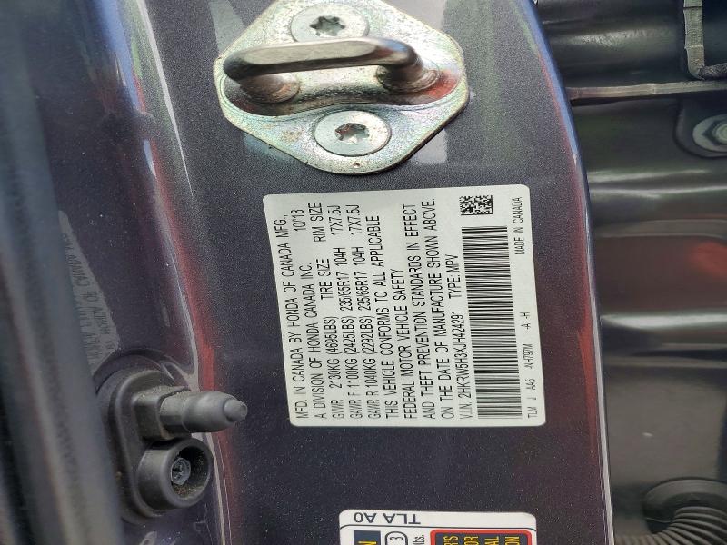 Aukcja sprzedaży 2018 Honda Cr-v, vin: 2HKRW5H3XJH424291, numer aukcji: 59139866