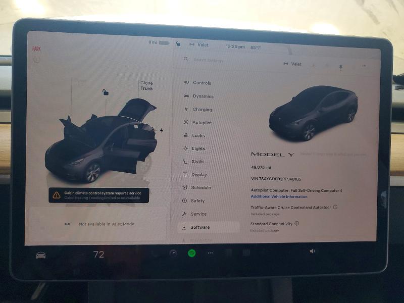 Продажа на аукционе авто 2023 Tesla Model Y, vin: 7SAYGDED2PF940185, номер лота: 55645986