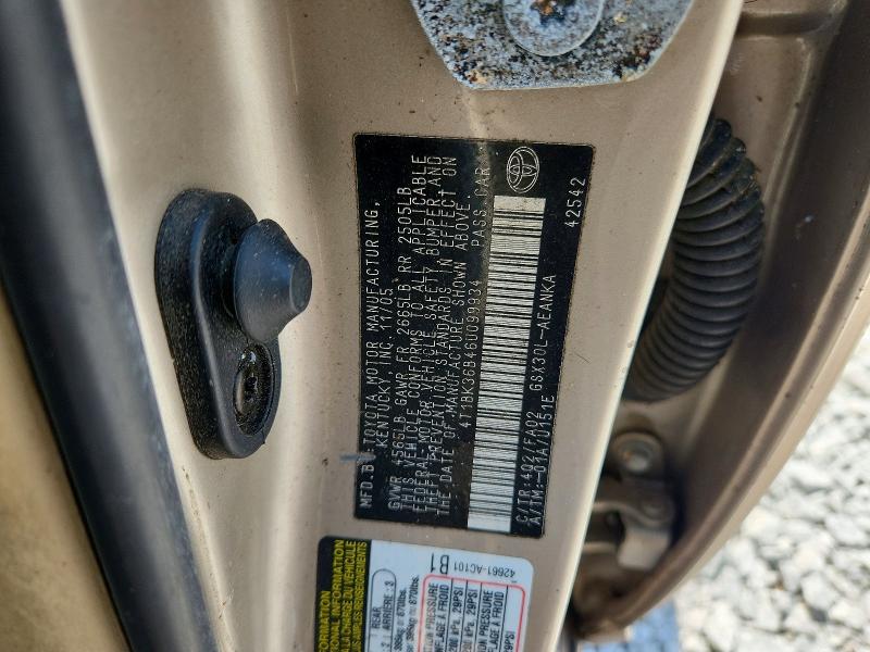 Продаж на аукціоні авто 2006 Toyota Avalon, vin: 4T1BK36B46U099934, номер лоту: 56655796