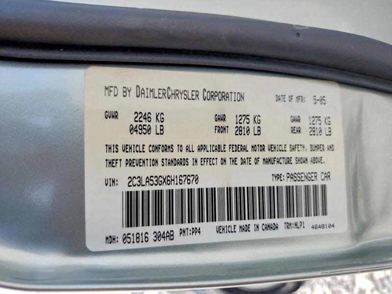 Продаж на аукціоні авто 2006 Chrysler 300, vin: 2C3LA53GX6H167670, номер лоту: 58904836