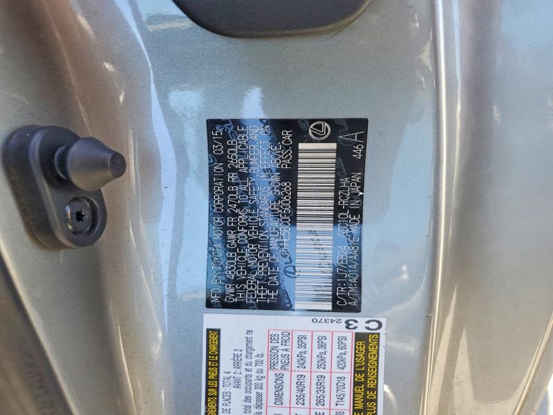 Aukcja sprzedaży 2015 Lexus Rc, vin: JTHHE5BC0F5006268, numer aukcji: 57022386