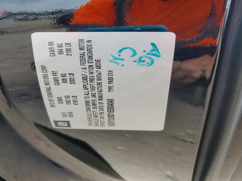 55851436 :رقم المزاد ، 1G6YX36D165604049 vin ، 2006 Cadillac Xlr-v مزاد بيع