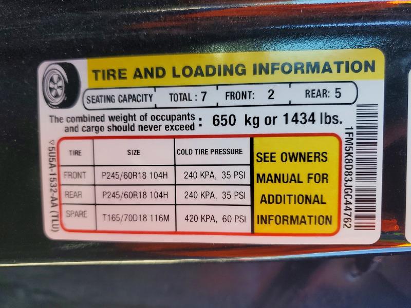 Продажа на аукционе авто 2018 Ford Explorer, vin: 1FM5K8D83JGC44762, номер лота: 56141396