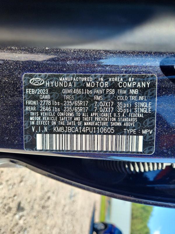 Aukcja sprzedaży 2023 Hyundai Tucson, vin: KM8JBCA14PU110605, numer aukcji: 57768746