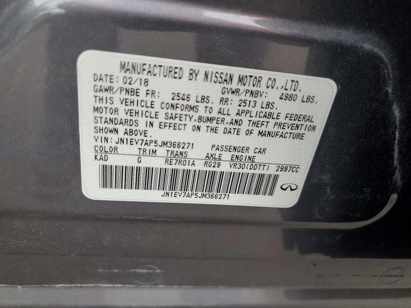 Aukcja sprzedaży 2018 Infiniti Q50, vin: JN1EV7AP5JM366271, numer aukcji: 56637516