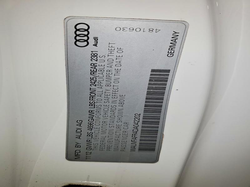 Продаж на аукціоні авто 2013 Audi A5, vin: WAUVFAFR4DA042202, номер лоту: 57545206