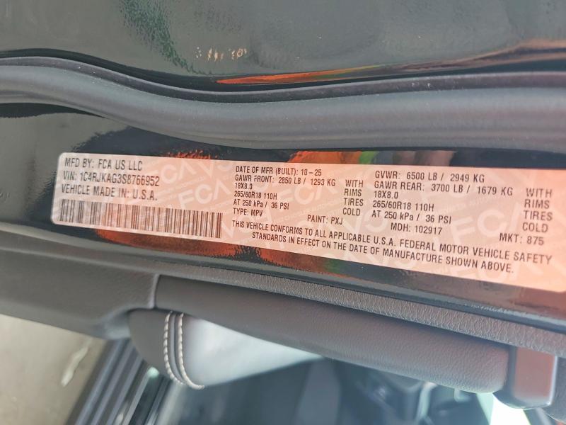 57331256 :رقم المزاد ، 1C4RJKAG3S8766952 vin ، 2025 Jeep Grand Cherokee مزاد بيع