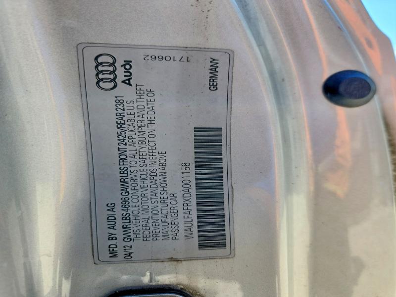 Aukcja sprzedaży 2013 Audi A5, vin: WAULFAFRXDA001158, numer aukcji: 55242336