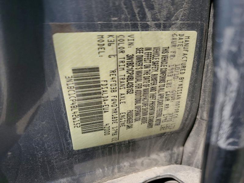 56074836 :رقم المزاد ، 3N1BC1CP4BL426152 vin ، 2011 Nissan Versa مزاد بيع