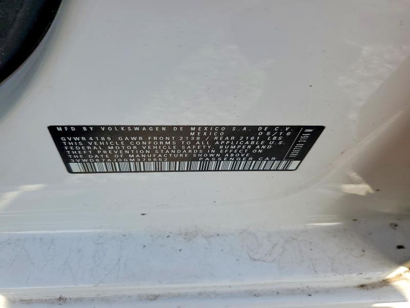 Продаж на аукціоні авто 2016 Volkswagen Jetta, vin: 3VWD67AJ0GM379652, номер лоту: 56068946