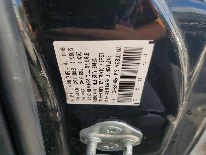 Продаж на аукціоні авто 2008 Honda Accord, vin: 1HGCS12848A009484, номер лоту: 56019506