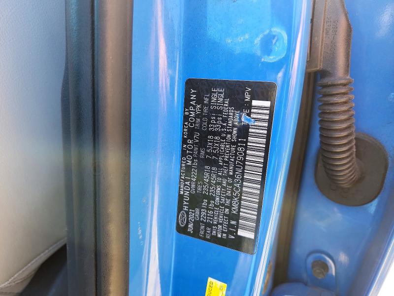 57074746 :رقم المزاد ، KM8K5CA36NU790811 vin ، 2022 Hyundai Kona مزاد بيع