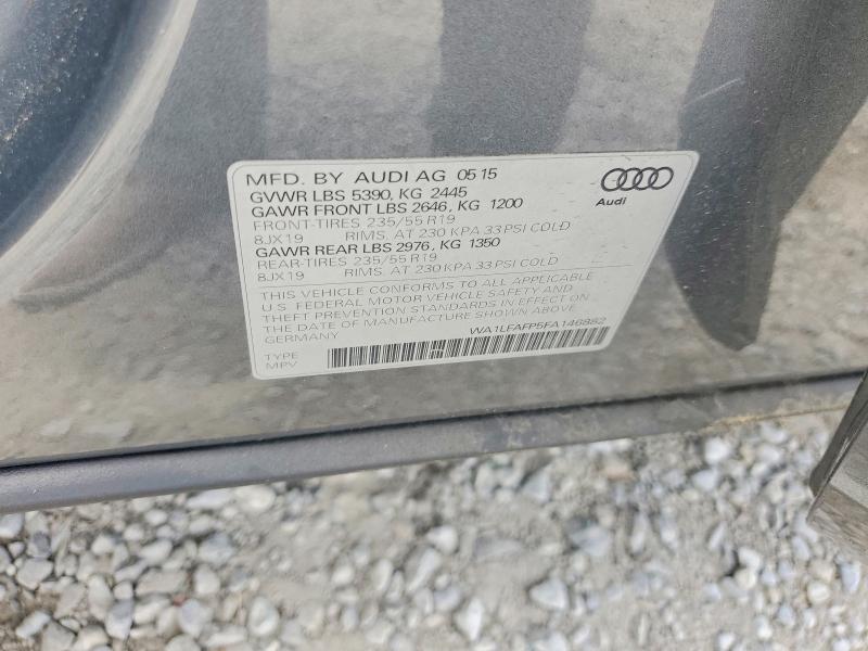 2015 Audi Q5 მანქანა იყიდება აუქციონზე, vin: WA1LFAFP5FA146882, აუქციონის ნომერი: 54712876