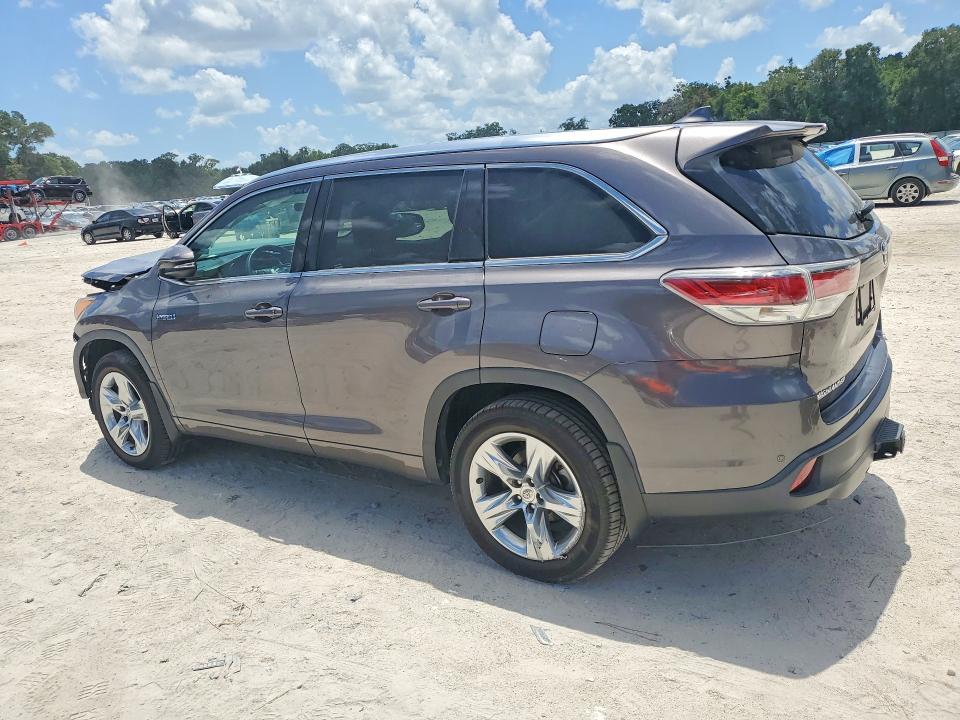 2015 Toyota Highlander Hybrid მანქანა იყიდება აუქციონზე, vin: 5TDDCRFH8FS008489, აუქციონის ნომერი: 57683886