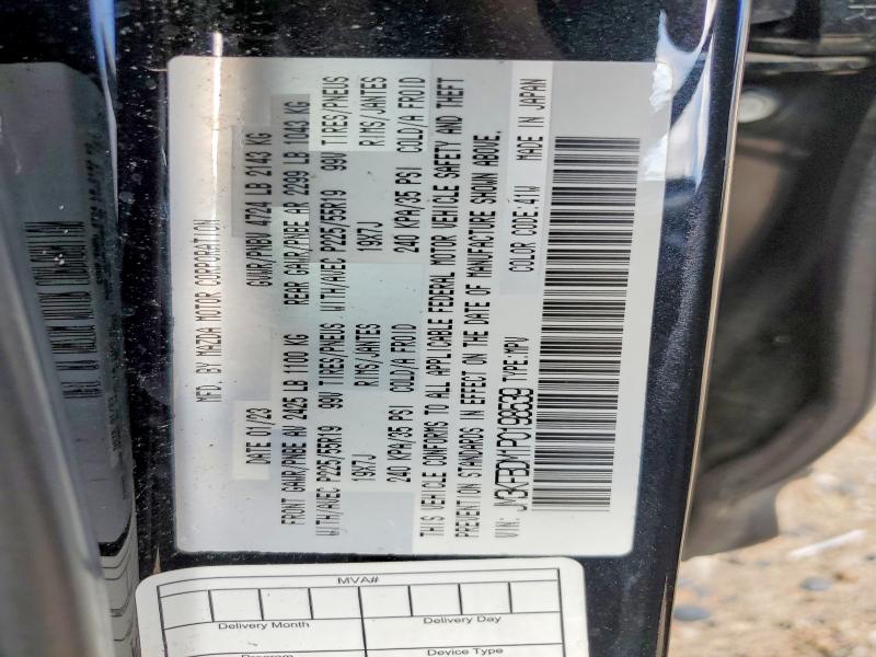 Продаж на аукціоні авто 2023 Mazda Cx-5, vin: JM3KFBDM1P0198539, номер лоту: 57909626