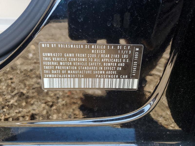 Продажа на аукционе авто 2014 Volkswagen Jetta, vin: 3VWD07AJ0EM391704, номер лота: 57719486