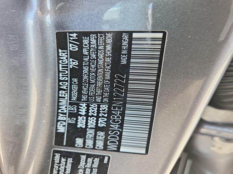 Aukcja sprzedaży 2014 Mercedes-benz Cla, vin: WDDSJ4GB4EN122722, numer aukcji: 58721236