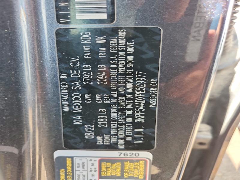 56752606 :رقم المزاد ، 3KPF54ADXPE529977 vin ، 2023 Kia Forte مزاد بيع