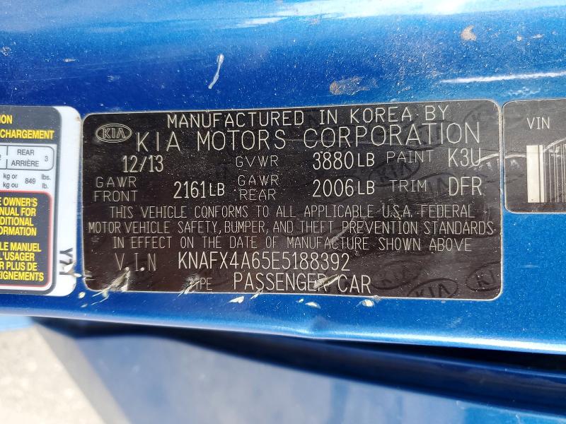 Продажа на аукционе авто 2014 Kia Forte, vin: KNAFX4A65E5188392, номер лота: 57831846