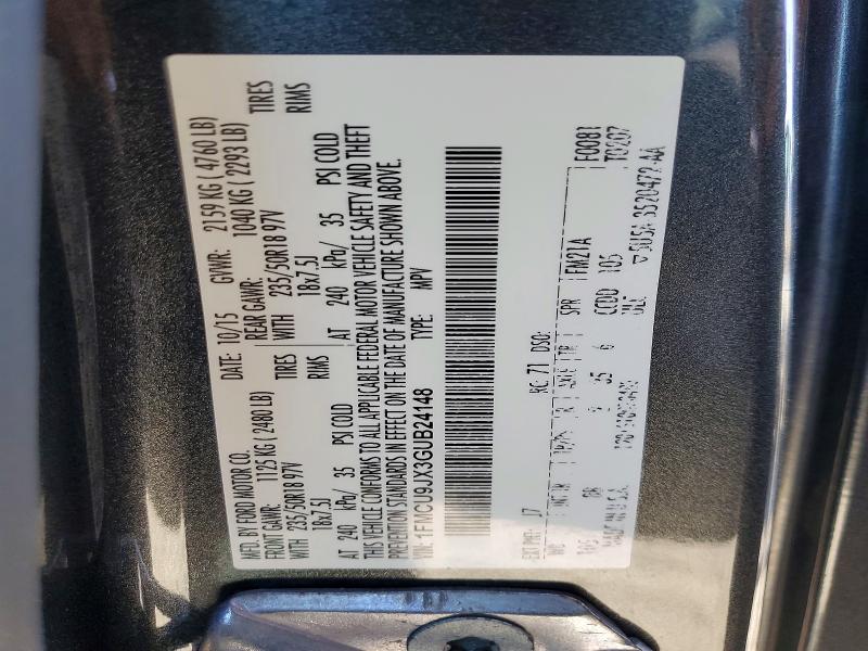 Aukcja sprzedaży 2016 Ford Escape, vin: 1FMCU9JX3GUB24148, numer aukcji: 85630815