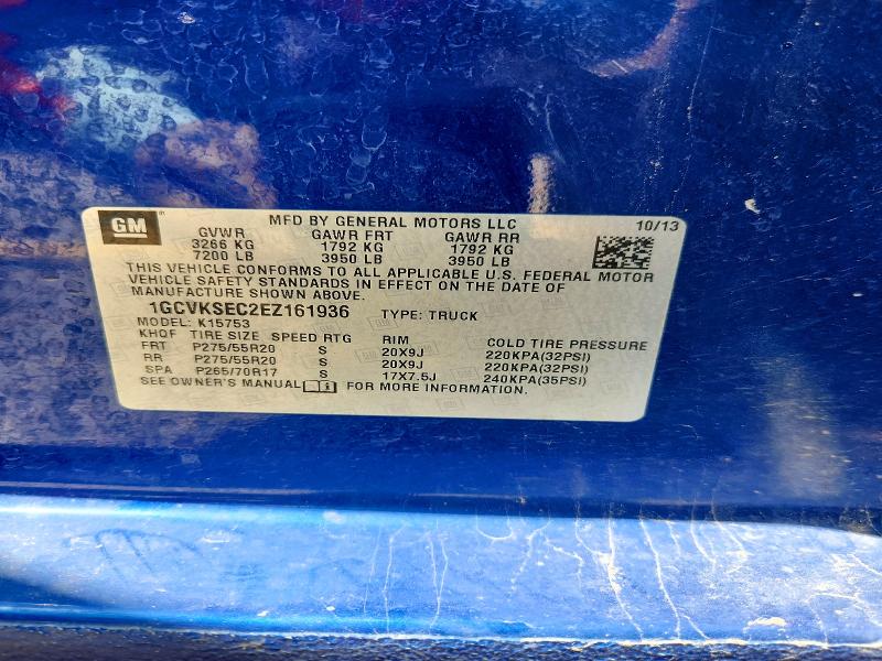 Продажа на аукционе авто 2014 Chevrolet Silverado, vin: 1GCVKSEC2EZ161936, номер лота: 56958206