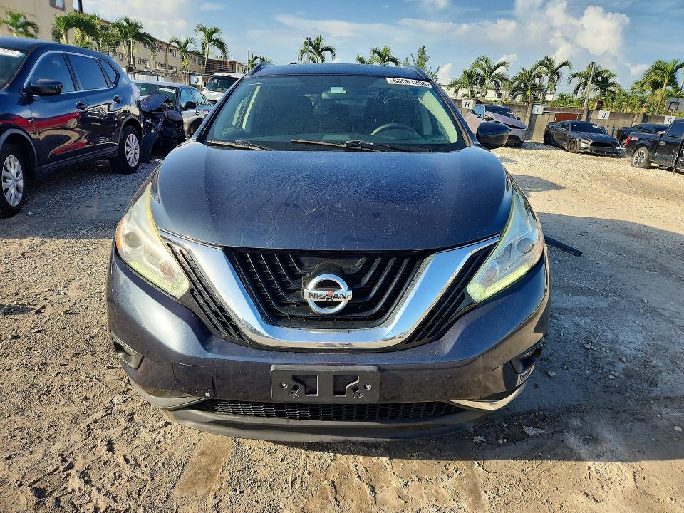 58661286 :رقم المزاد ، 5N1AZ2MH2HN185197 vin ، 2017 Nissan Murano مزاد بيع