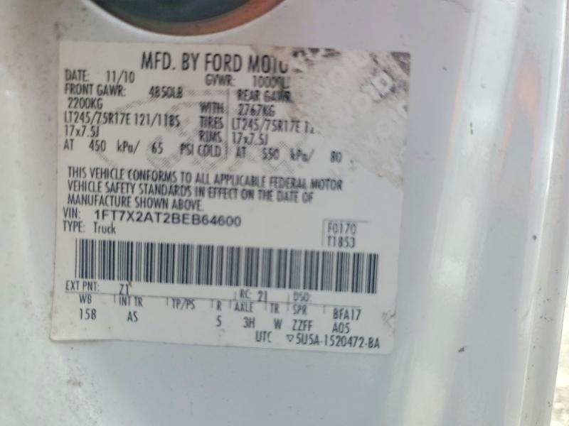 Продаж на аукціоні авто 2011 Ford F250, vin: 1FT7X2AT2BEB64600, номер лоту: 59863196