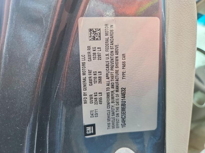 Aukcja sprzedaży 2011 Buick Lucerne, vin: 1G4HC5EM6BU144632, numer aukcji: 58216296