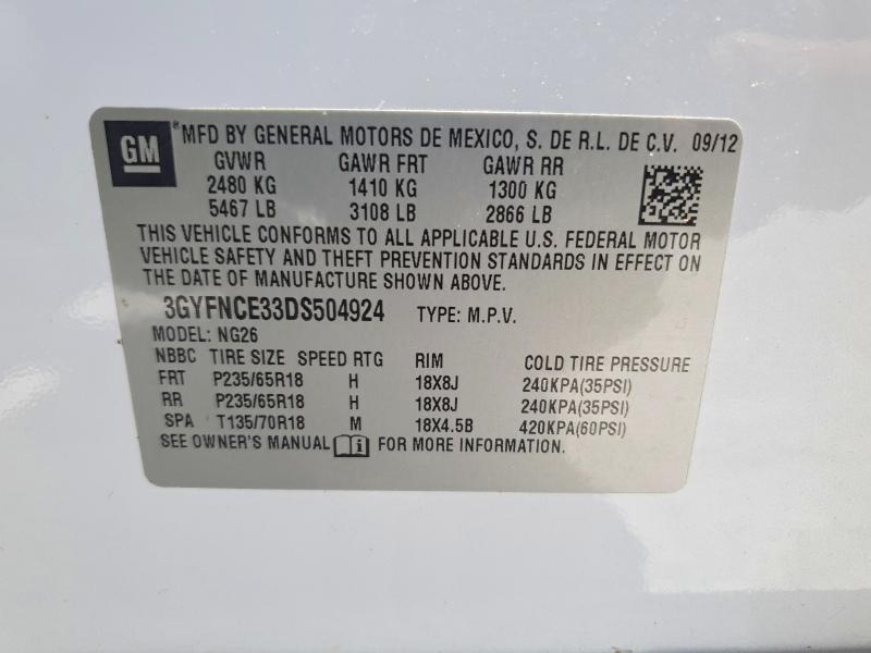 Продаж на аукціоні авто 2013 Cadillac Srx, vin: 3GYFNCE33DS504924, номер лоту: 56504506