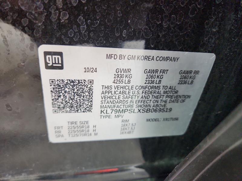 Продаж на аукціоні авто 2025 Chevrolet Trailblazer, vin: KL79MPSLXSB069519, номер лоту: 57602296