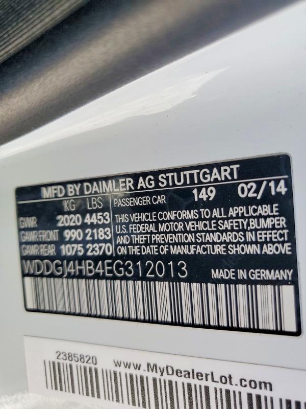 2014 Mercedes-benz C მანქანა იყიდება აუქციონზე, vin: WDDGJ4HB4EG312013, აუქციონის ნომერი: 56652636