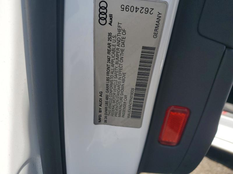 Aukcja sprzedaży 2024 Audi A4, vin: WAUEAAF47RN018009, numer aukcji: 54967386
