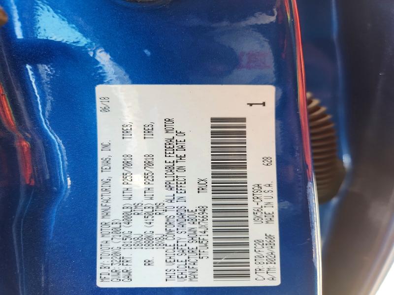 2018 Toyota Tundra მანქანა იყიდება აუქციონზე, vin: 5TFUW5F14JX766948, აუქციონის ნომერი: 56762216