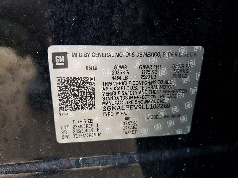 Aukcja sprzedaży 2020 Gmc Terrain, vin: 3GKALPEV9LL102269, numer aukcji: 55795116